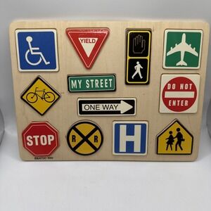 Battat Children's Wooden Sign Puzzle